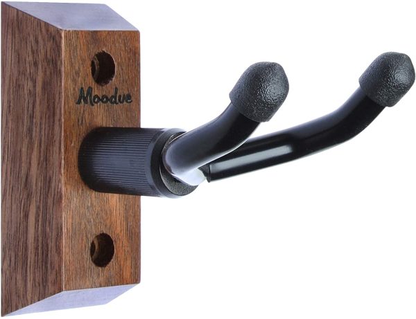 Ukulele Wall Mount Hanger, Moodve Ukulele Holder Stand For Wall Fits Ukulele/Mandolin/Banjo, Ukulele Hanger Display For Concert, Home, Studio, Exhibition (Black Walnut) - Image 4