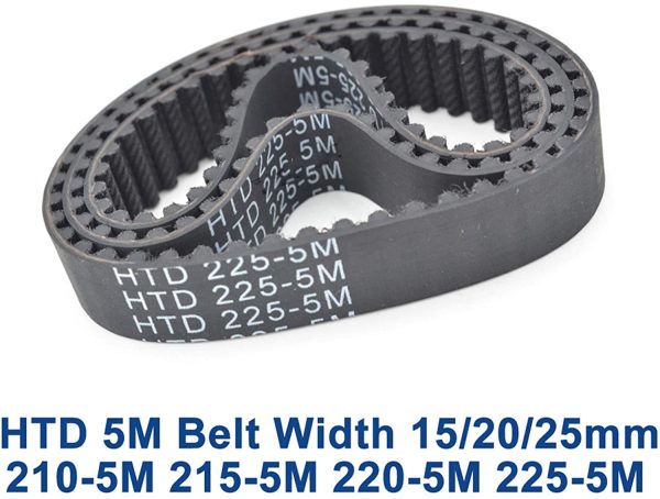 Xianglaa-Timing Belt 2pcs HTD 5M Timing Belt, C=210/215/220/225, Width 15/20/25mm, Teeth 42/43/44/45, HTD5M Synchronous Belt, 210-5M 215-5M 220-5M 225-5M Precise Size - Image 3