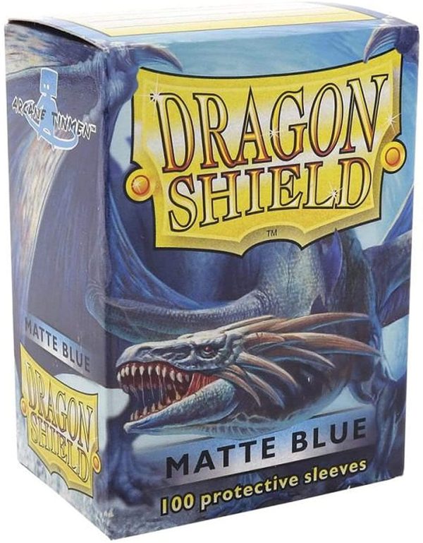 Arcane Tinman Dragon Shield Matte Blue 100 Protective Sleeves