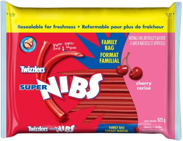 TWIZZLERS Licorice Candy, Cherry Super Long Nibs, Candy to Share, 623g - Image 2