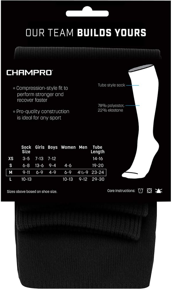 CHAMPRO Multi-Sport Athletic Compression Socks for Baseball, Softball, Football, and More - Image 2