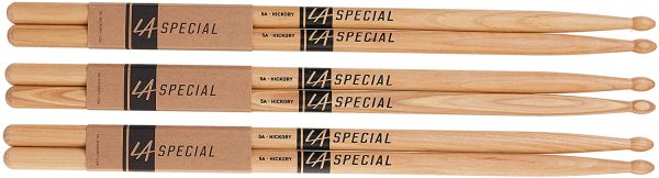 Promark LA Specials 5A Hickory Drumsticks with Nylon Tip (Pack of 3) - Image 5