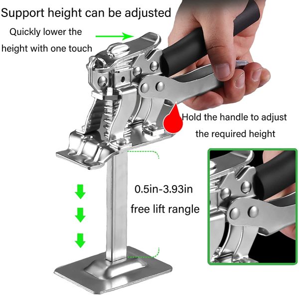 2 Pack All-Steel Labor Saving arm, Hand Jack Lift for Lifting Heavy Objects Such as Tiles, beds, Sofas, and Other Furniture Support up to 440lb Best Father Day Gifts?? - Image 4