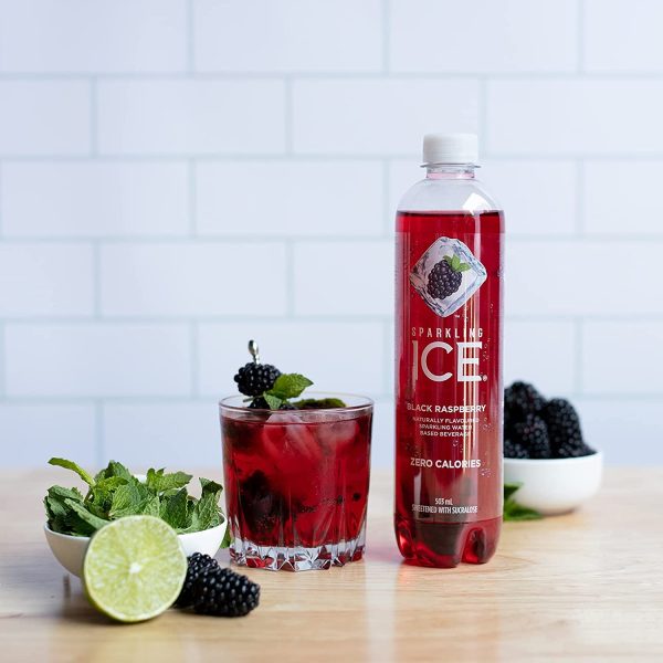 Sparkling Ice Black Raspberry Flavoured Sparkling Water with Zero Sugar and Zero Calories. Sparkling Ice Drinks are Packed with Fun and Fruity Flavours for Everyone to Enjoy. (12 Pack) - Image 2