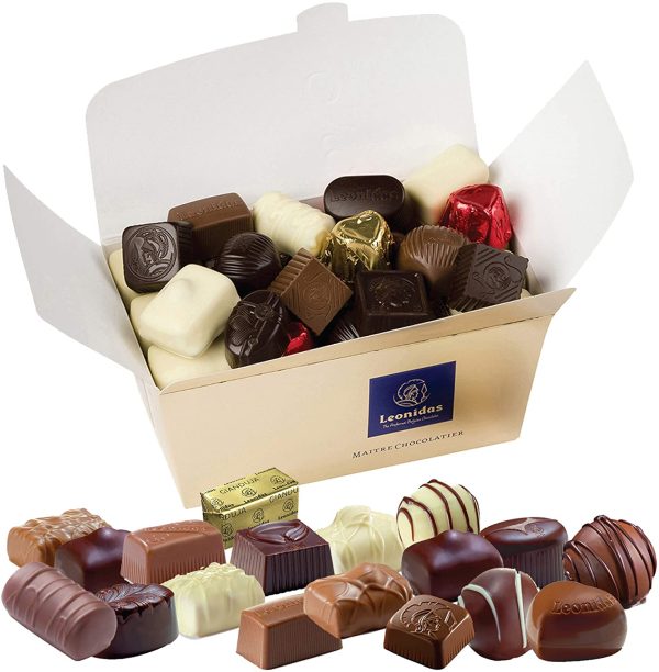 Leonidas Belgian Chocolates | Assorted, Milk Chocolates and Dark Chocolates in a Beautiful Gift Ballotin Box. Imported fine Chocolate from  (1 x 48pc 750g) - Image 4