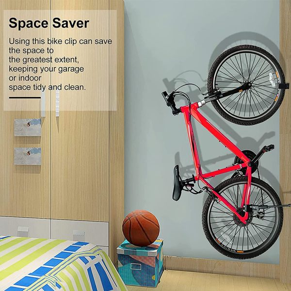 Adjustable Bicycle Wall Mount Parking Clip, Mountain Bicycle Wall Rack Storage System, Bike Storage Parking Buckle for Space Saving - Image 4