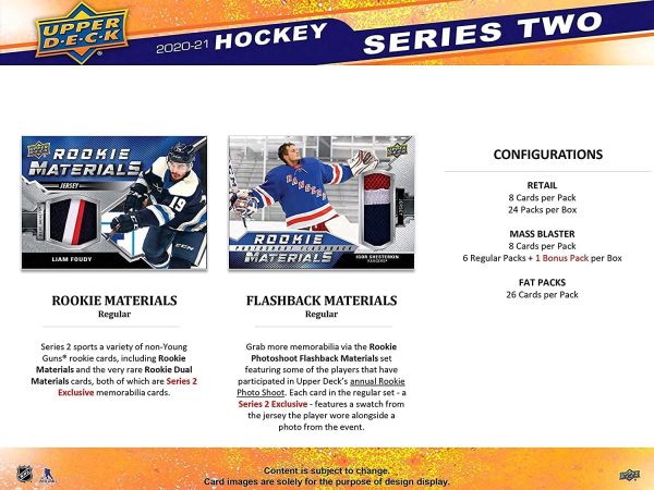 2021 UPPER DECK Hockey Series 2 Blaster - Image 4