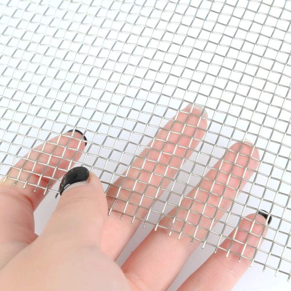 Metal Screen Mesh 3 Pcs 304 Stainless Steel Woven Wire 5 Mesh-12"x8"Metal Mesh Sheet Great for Air Ventilation-Replacements Wire Mesh Window Screen Mesh for Filter,Security,Garden - Image 3