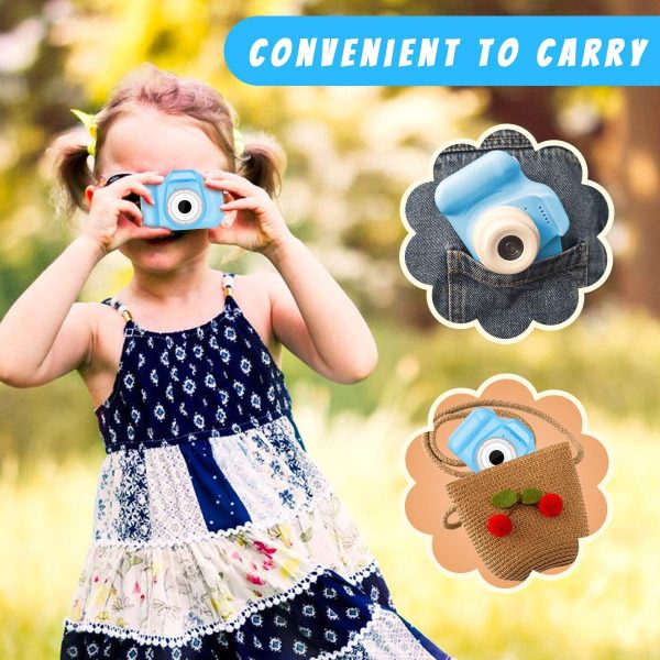 Kids Camera Toys for 3-8 Year Old Boys Girls Joyjam 8.0 MP Children's Digital Cameras for Children Video Record Electronic Toy Birthday Gifts Christmas Blue - Image 7