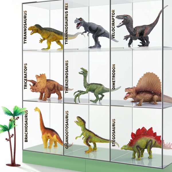 TEMI Dinosaur Toys for Kids 3-5 with Activity Play Mat & Trees, Educational Realistic Dinosaur Play Set to Create a Dino World Including T-Rex, Triceratops, Velociraptor, Great Gift for Boys & Girls - Image 5