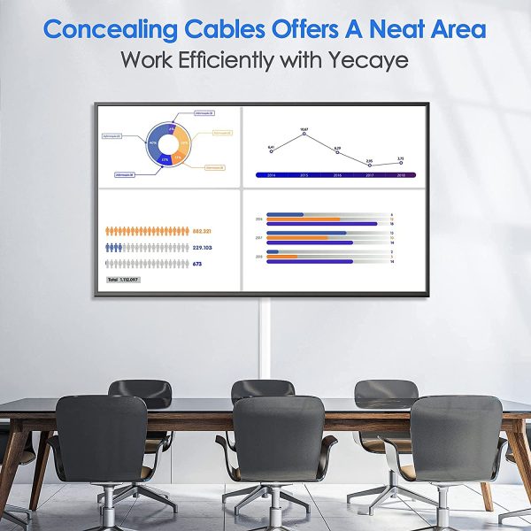 Cable Concealer, 125 Inches Medium Size Cord Cover Raceway Kit, Paintable Wire Hider to Conceal Cords, Cable Hider Channel for Home Office Cable Management, 8X L15.7in, W0.98 H0.51in, White - Image 3