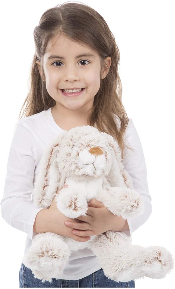 Melissa & Doug Burrow Bunny Rabbit Stuffed Animal, Washable Surface, Soft Fabric - Image 3