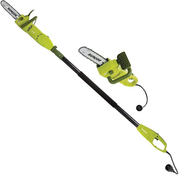 SWJ807E 10" 8 Amp Electric Convertible Pole/Chain Saw, Green