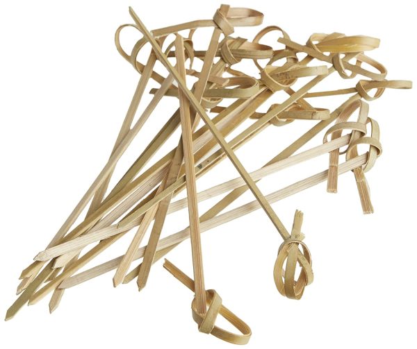 Perfectware Bamboo Knot 4-300ct 4" Bamboo Knot Picks (Pack of 300)