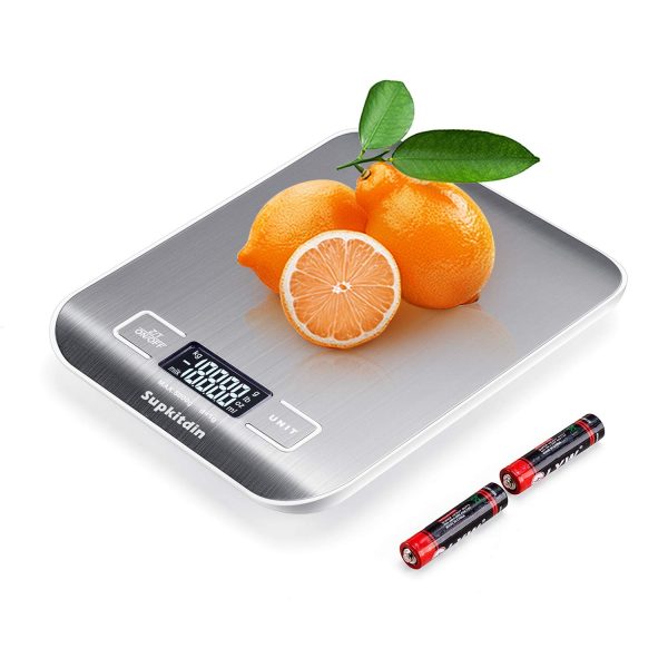 Kitchen Scale, Digital Food Scale, Multifunction Accuracy Scale LCD Display,Stainless Steel Digital Scale with Blue Protective Film (11lb) - Image 6