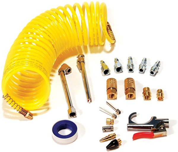 Pri-6044 IK1016S-20 Deluxe Air Compressor Accessory Kit Including Recoil Airhose - Image 6