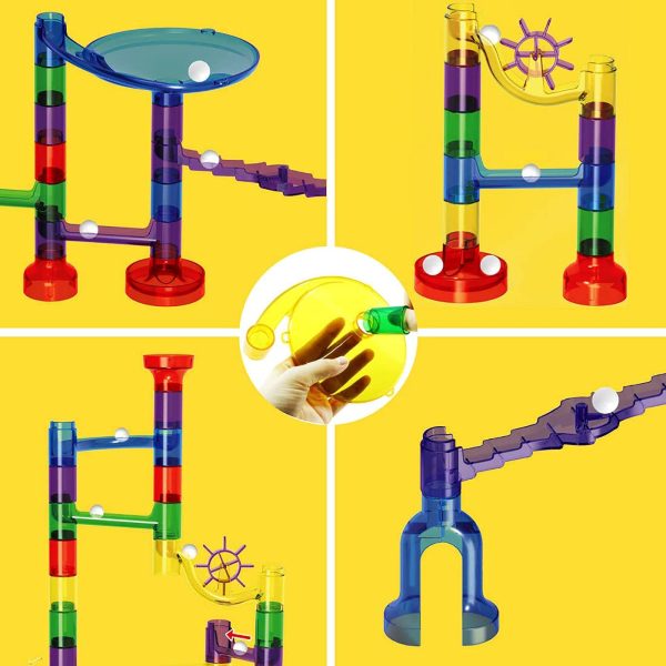 WTOR Toys 216Pcs Kids Toys Marble Run Super Set Toys Marble Maze Game Educational Learning Building Blocks Boys Girls Toys Gift for Kids Children - Image 2