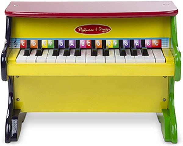 Melissa and Doug Learn to Play Piano, Musical Instruments, Solid Wood Construction, 25 Keys and 2 Full Octaves (29.21 cm H x 24.13 cm W x 40.64 cm L) - Image 3