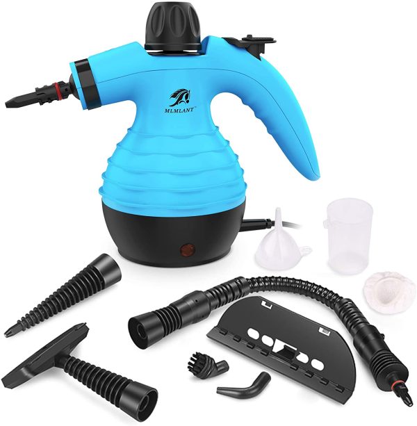 MLMLANT Handheld Pressurized Steam Cleaner,Multipurpose Steamer with Safety Lock,9 Accessory Kit for Carpet,Couch,Upholstery,Mattress,Car Seats,Kitchen,Floor Steamer Cleaning - Image 6