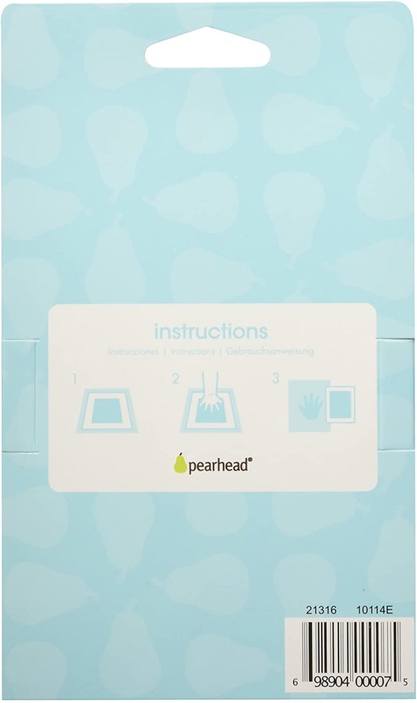 Pearhead Newborn Baby Handprint or Footprint ??Clean-Touch?? Ink Pad, 2 Uses, Black - Image 6