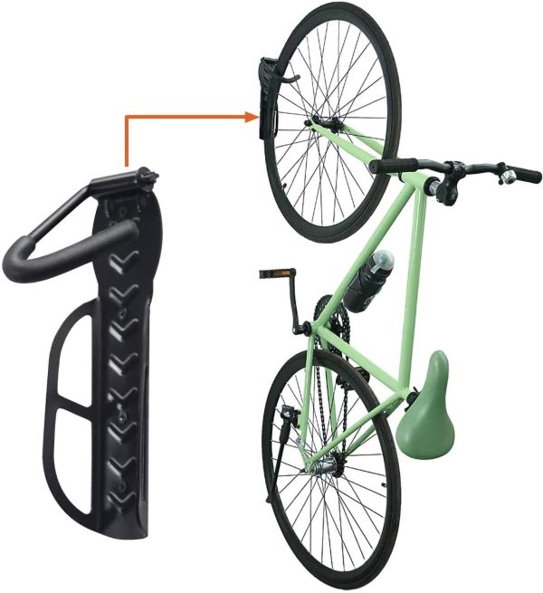 Bicycle Bike Wall Mount Hooks Rack Holder Hanger Stand Bike Storage System for Garage/Shed??2 Pack - Image 5