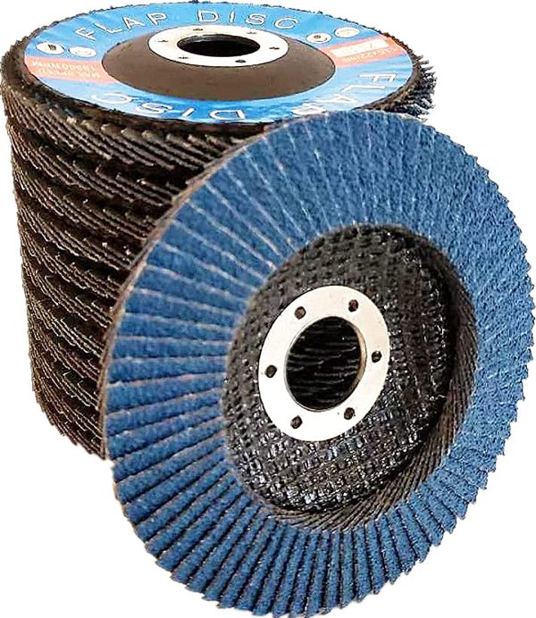 10PACK - 4 1/2" x 7/8" Zirconia Standard Density Flap Discs 40# Grit, Angle Grinder Sanding Discs, Grinding Wheels for Stainless Steel/Metal (115mmx22mm) - Image 4