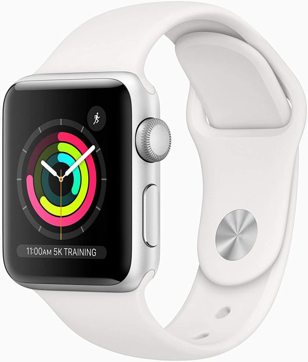 Apple Watch Series 3 (GPS, 38mm) - Silver Aluminium Case with White Sport Band