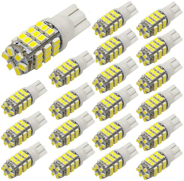 20x T10 921 192 194 Wedge RV Trailer 42-SMD 7000K LED Super Bright Cool White Interior Backup Reverse Replacement Light Bulbs - Image 2