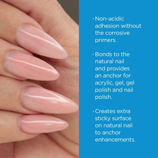 Young Nails Protein Bond Non-Acid Adhesion. Corrosion-Free Nail Primer. Fast Drying, Use as First Step in Nail Care Process . Anchor for Gel, Polish + Acrylic. Keratin Bonder 0.25 fl oz - Image 2