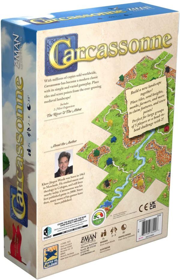 Carcassonne : New Edition - A Board Game by Z-Man Games 2-5 Players - Board Games for Family 30-45 Minutes of Gameplay Games for Family Game Night For Kids and Adults Ages 7plus  Version - Image 10