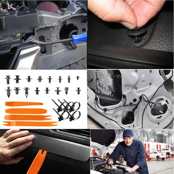 270 Pcs Car Retainer Clip Kit with Plastic Fastener Remover - 12 Most Popular Sizes - Door Trim Panel Clips - Auto Push Retainer Set for BMW Benz Toyota Honda Nissan Subaru Audi Mazda - Image 5