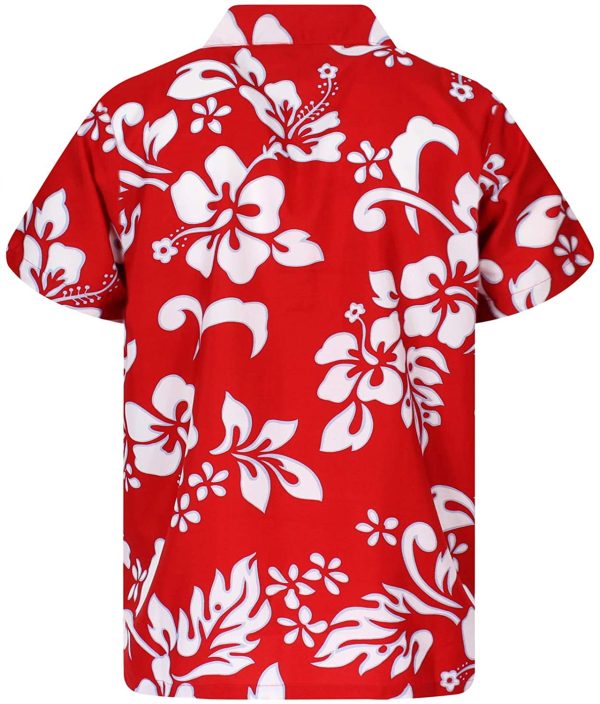 King Kameha Hawaiian Shirt for Men Funky Casual Button Down Very Loud Shortsleeve Unisex Hibiscus - Image 4