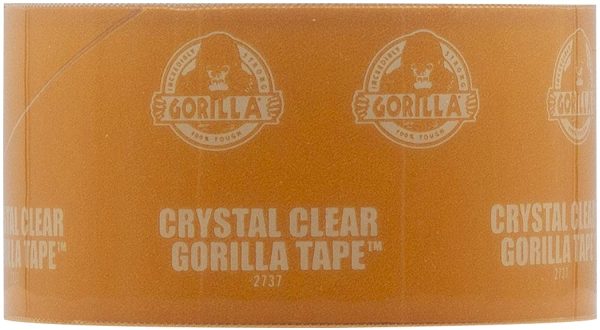 Crystal Clear Tape, Duct, Utility, Non-Yellowing, Heavy Duty, Extra Thick Adhesive, Flexible, UV Temperature Resistant, 1.88 in x 27 ft, (Pack of 1), 6127002