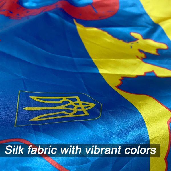 Ukraine Fu-ck Putin Flag 3x5 Ft - Ukrainian National Flags Polyester with Two Brass Grommets 3x5 Foot Flag Show where you stand - Image 2