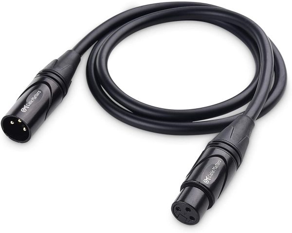 2-Pack, Gold Plated XLR Male to Female Microphone Cable 3 Feet - Image 6