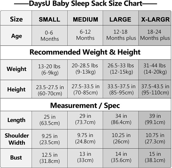 DaysU Baby Sleeping Bag, Soft Baby Wearable Blanket Sleeveless with Zipper - Image 6