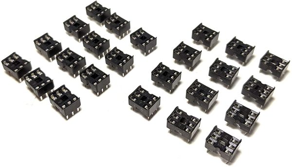 Pressed DIP 2.54mm Pitch IC Socket (6 Pin, 24 Pieces) - Image 5