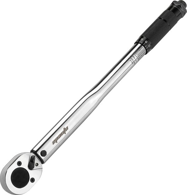 1/2-inch Drive Click Torque Wrench, 10~150 ft./lb, 13.6~203.5 N/m with 3/8" Drive Reducer - Image 5