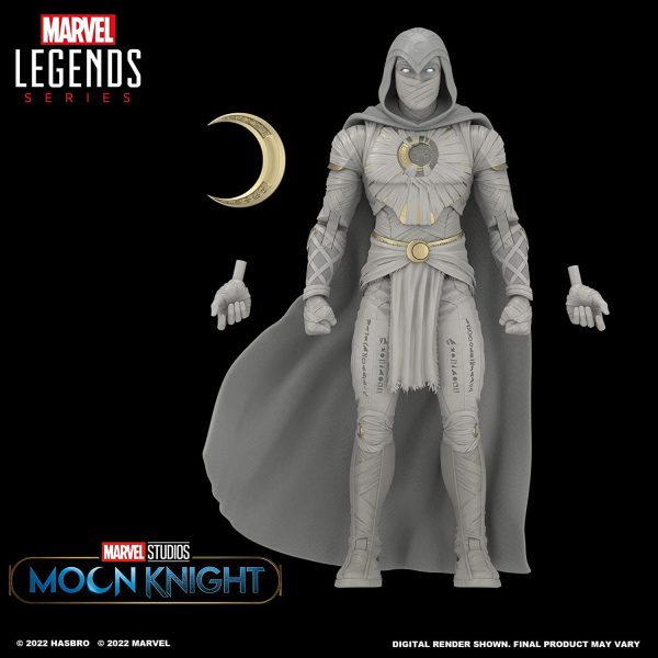 Marvel Legends Series Disney Plus Moon Knight MCU Series Action Figure 6-inch Collectible Toy, Includes 4 Accessories