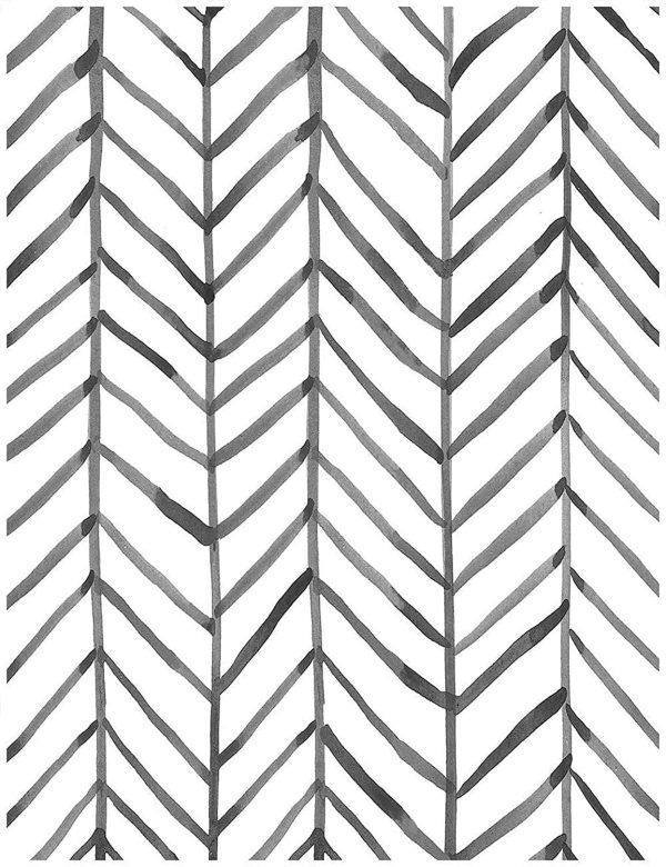 Modern Stripe Peel and Stick Wallpaper Herringbone Black White Vinyl Self Adhesive Contact Wallpaper,Waterproof Contact Paper Shelf Liner Wall Stickers,Home Decaration 17.7''x118.1'' - Image 9