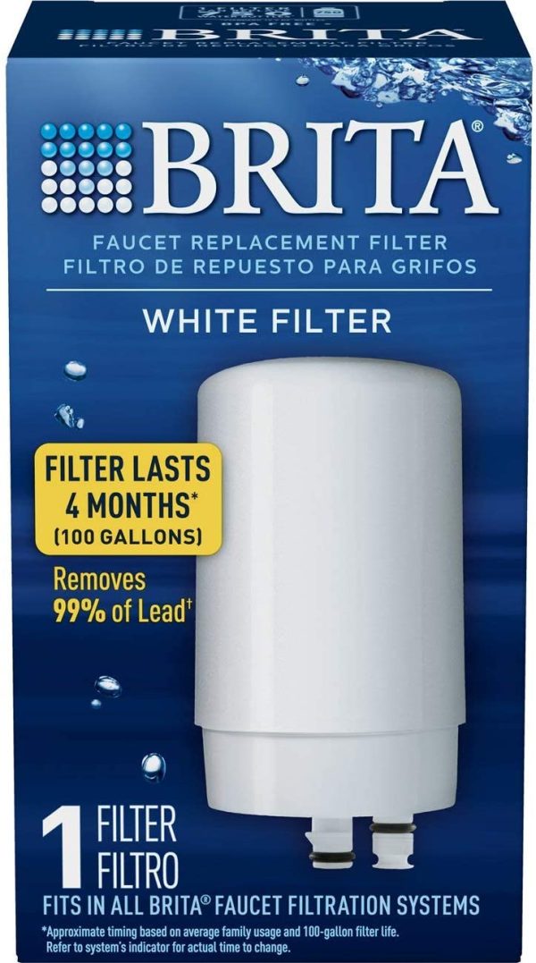 Brita On Tap Faucet Water Filter System Replacement Filters, White, 1 Count - Image 4