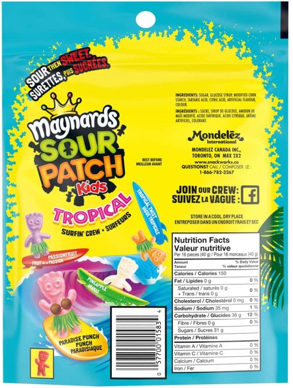 Sour Patch Kids Tropical Candy, 355 Grams - Image 3