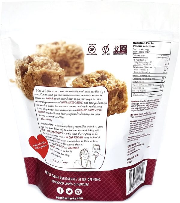 Oatmeal Dark Chocolate Gluten Free Cookies 567 Grams (20 Ounces) - Image 2