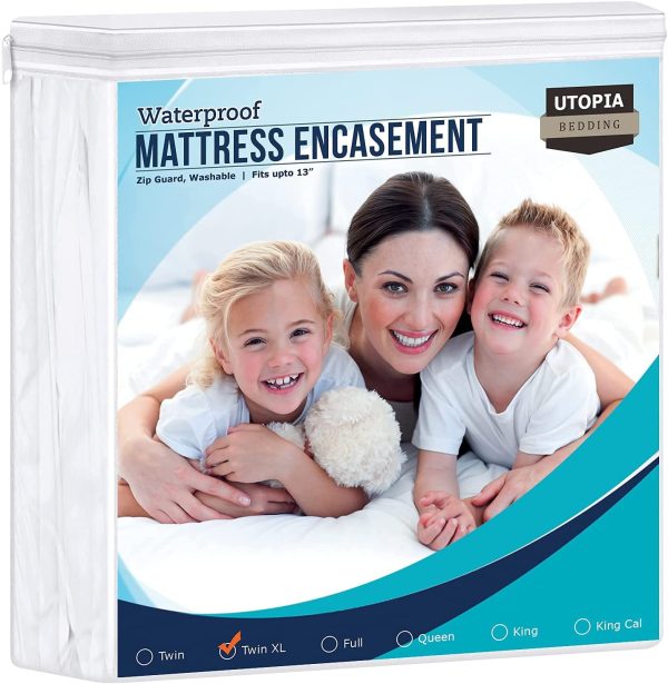 Utopia Bedding Zippered Mattress Encasement Twin XL, 100% Waterproof Mattress Protector, Absorbent, Six-Sided Mattress Cover - Image 6