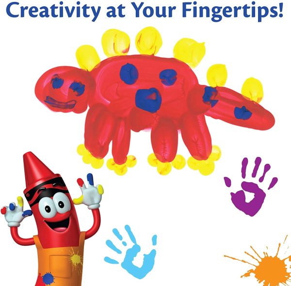 Crayola 3 Ct Fingerpaints Arts & Crafts - Image 4