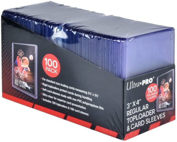 Ultra Pro UP83648 3" x 4" Toploaders and Clear Sleeves for Collectible Trading Cards (Includes 100 toploaders and 100 Sleeves) - Image 2