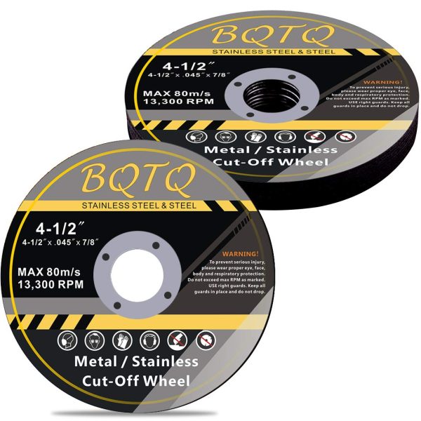 BQTQ 10 Pack Cutting Wheels for Angle Grinder 4-1/2 x 7/8-inch Thin Cutting Disc Metal and Stainless Steel Cut-Off Wheel - Image 6