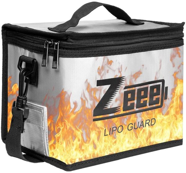 Lipo Safe Bag Fireproof Explosionproof Bag Large Capacity Lipo Battery Storage Guard Safe Pouch for Charge & Storage(8.46 x 6.5 x 5.71 in) - Image 5