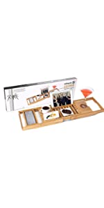 Utoplike Teak Bathtub Caddy Tray