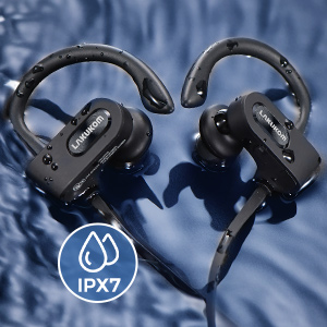 IPX7 Waterproof Bluetooth Headphones Wireless Earbuds for sports